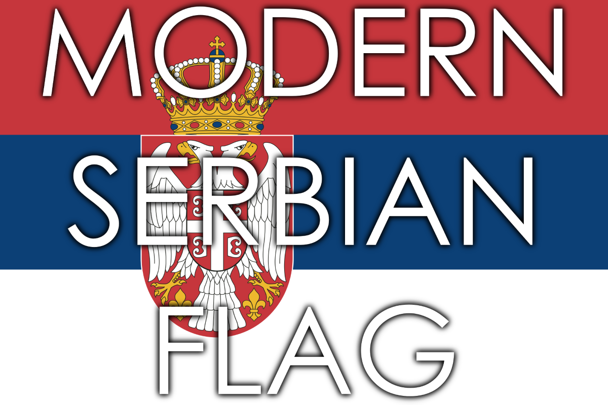 Modern Flag of Serbia